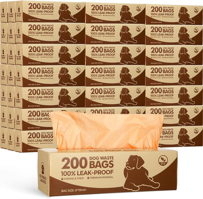 Sherr 20 Boxed Rolls 4000 Counts Dog Poop Bags Bulk Leak Proof Dog Waste Bags Universal Pet Doggy