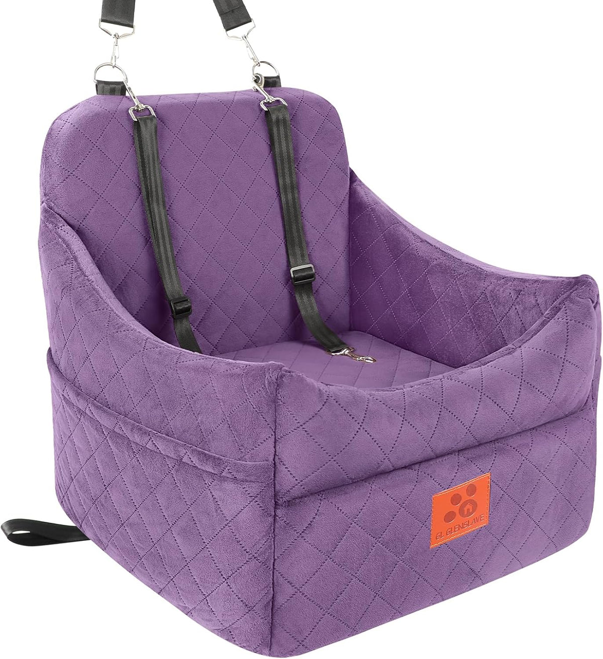 Dog Car Seat for Small/Medium Dogs, Dog Booster Car Seats with Thick Cushion for Dogs Under 35lbs