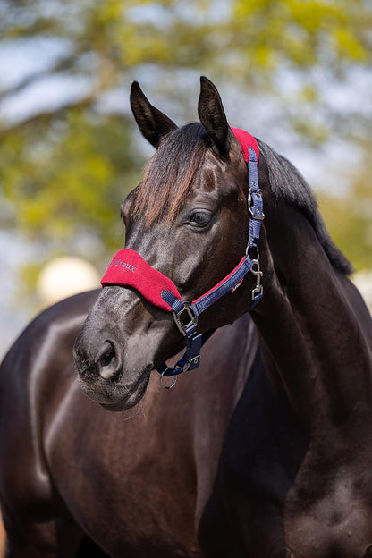 LeMieux Vogue Fleece Headcollar - Halter & Leadrope - Extra Padding, Adjustable at Curb and Poll