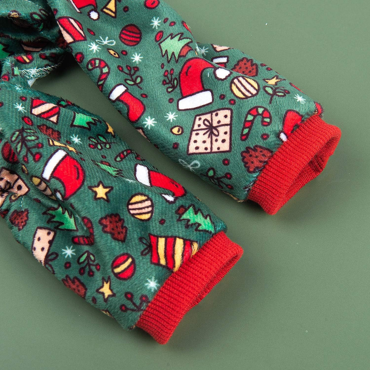CuteBone Dog Christmas Pajamas Puppy Onesies Small Dogs Soft Pjs Coat Cat Apparel Comfy Pet Clothes