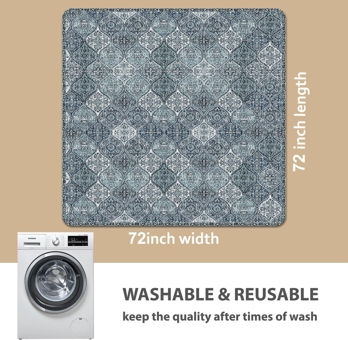 nunubaby Washable Pee Pads for Dogs, Stylish, Non-Slip and Leak-Proof Pee Pads. Reusable Potty Pads