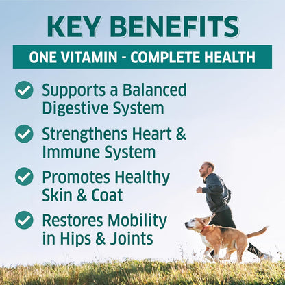 Dog Multivitamin - Dog Vitamins and Supplements - Digestive Enzymes & Probiotics - Probiotics for