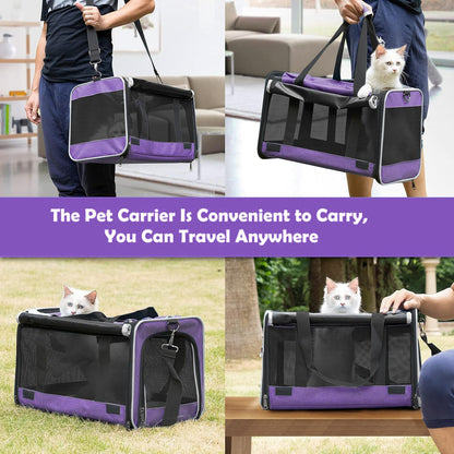 Carrying Bag for Yorkie Dog Travel Kennel Ventilated Softside Pet Carrier Tiny Dog Crate for Teacup