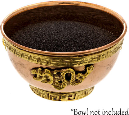 Black Sand - Fine Sand for Zen Garden, Resin Incense Burner, Smudge Bowl, Ritual Incense, Cast Iron