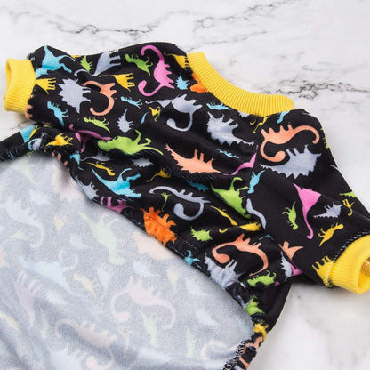 CuteBone Dog Halloween Pajamas Puppy Onesies Small Dogs Soft Pjs Coat Cat Apparel Comfy Pet