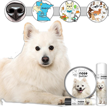The Blissful Dog American Eskimo Nose Butter for Dry, Cracked Skin, Lick-Safe Dog Nose Balm with