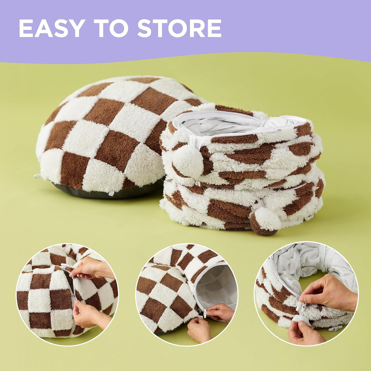 Lesure Cat Tunnel Bed for Indoor Cats - Cute Cat Donut Tunnel Toys for Small Large Cats with
