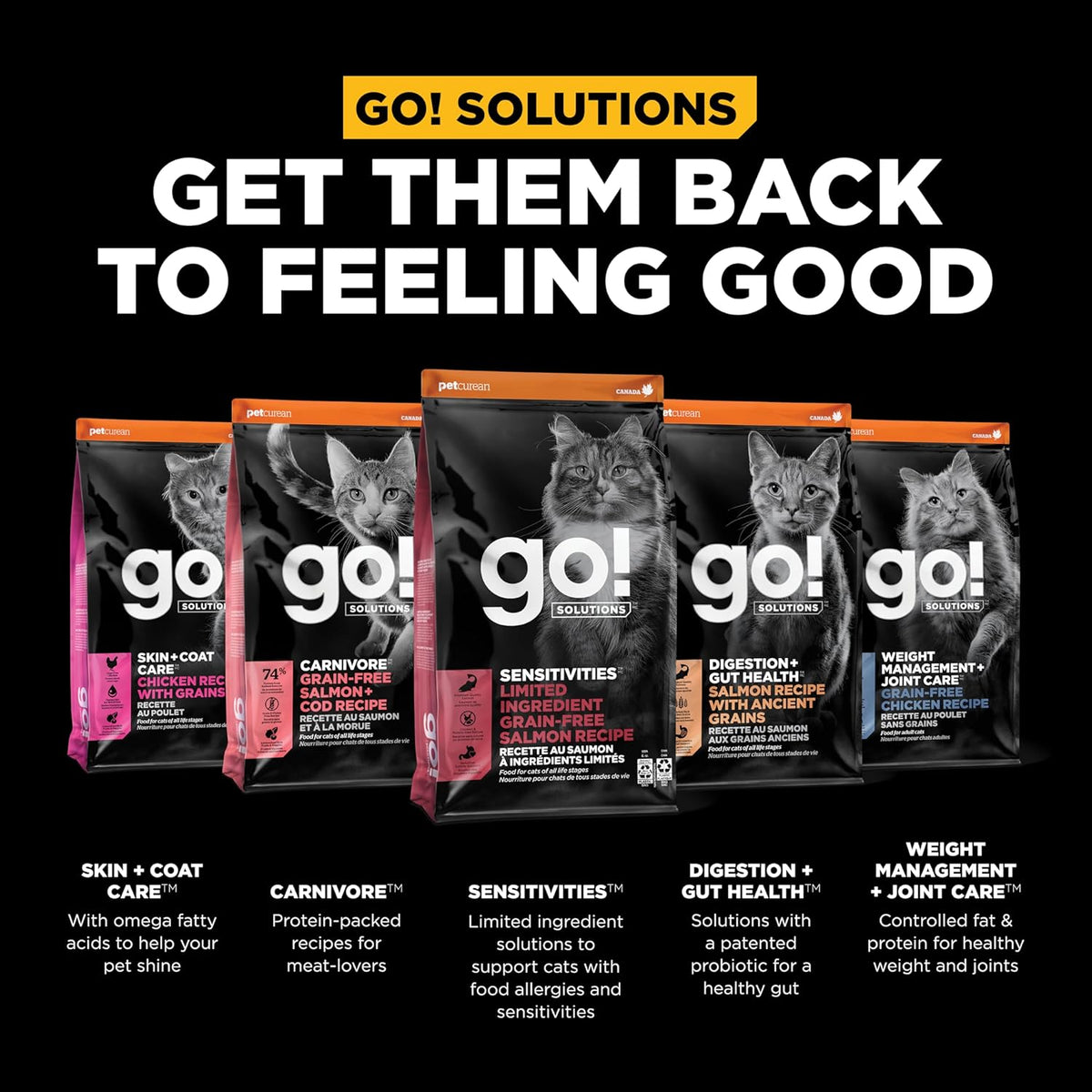 Go! Solutions Sensitivities Limited Ingredient, Grain-Free Dry Cat Food, Salmon Recipe for