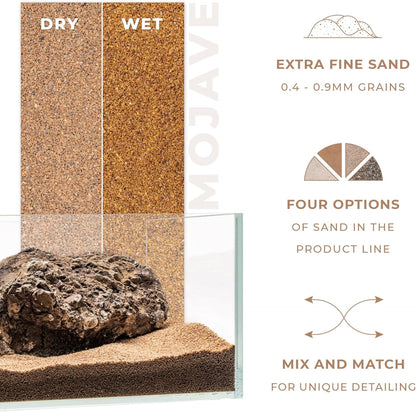 Ultum Nature Systems Controsand Mojave Aquarium Sand (8L) - Freshwater Tank Substrate for Live