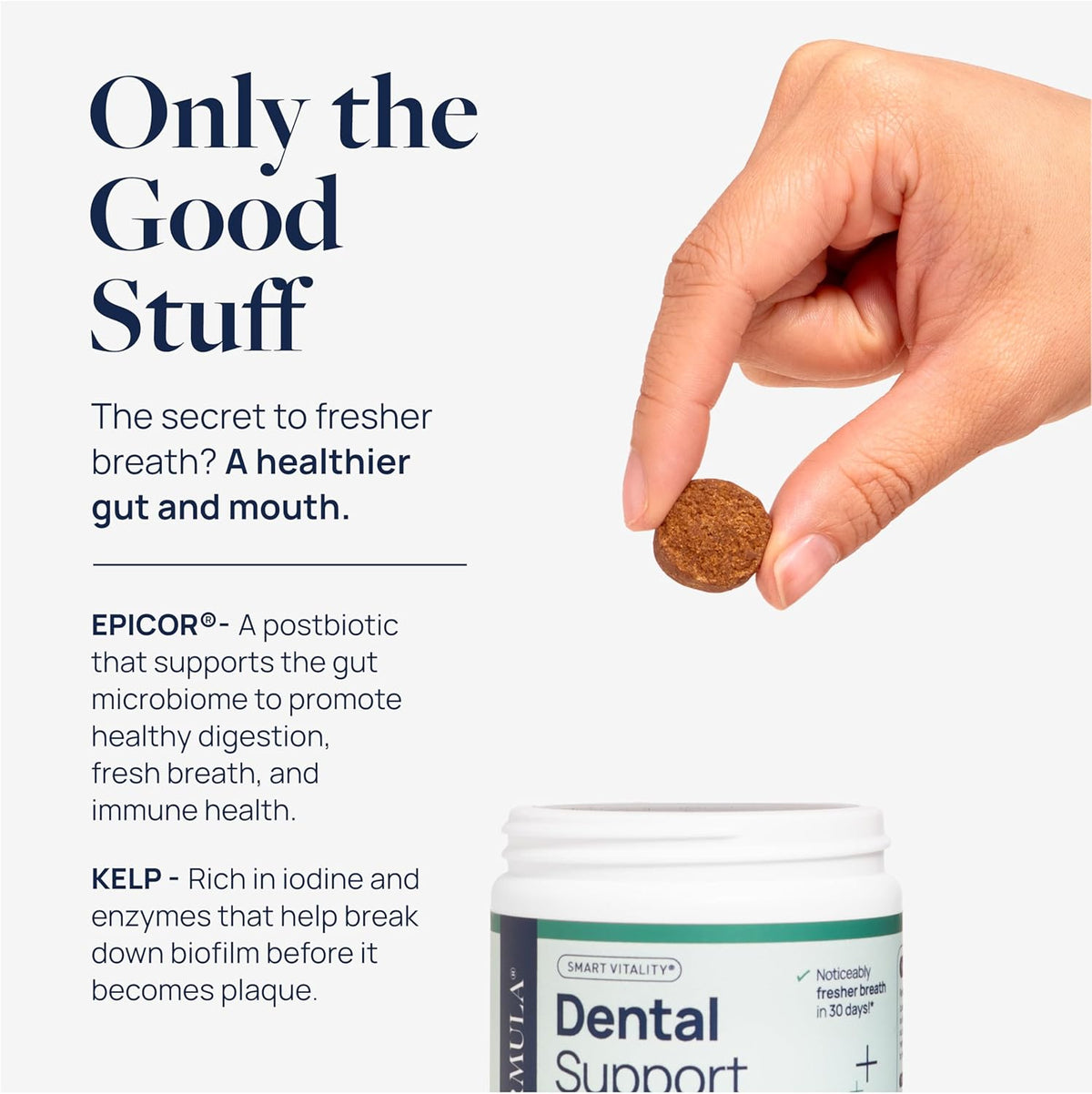 Veterinary Formula Dental Health Supplement for Dogs – Vet-Formulated Chews with EpiCor® & Kelp