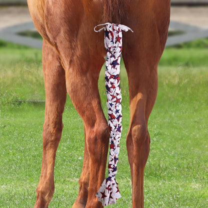 Harrison Howard 3 Tube Stretchy Fabrics Adjustable Closure Lightweight Horse Tail Bag for Horses