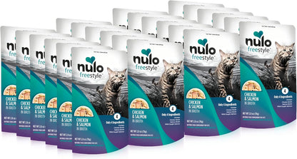 Nulo Freestyle Cat & Kitten Wet Cat Food Pouch, Premium All Natural Grain-Free Soft Cat Food Topper