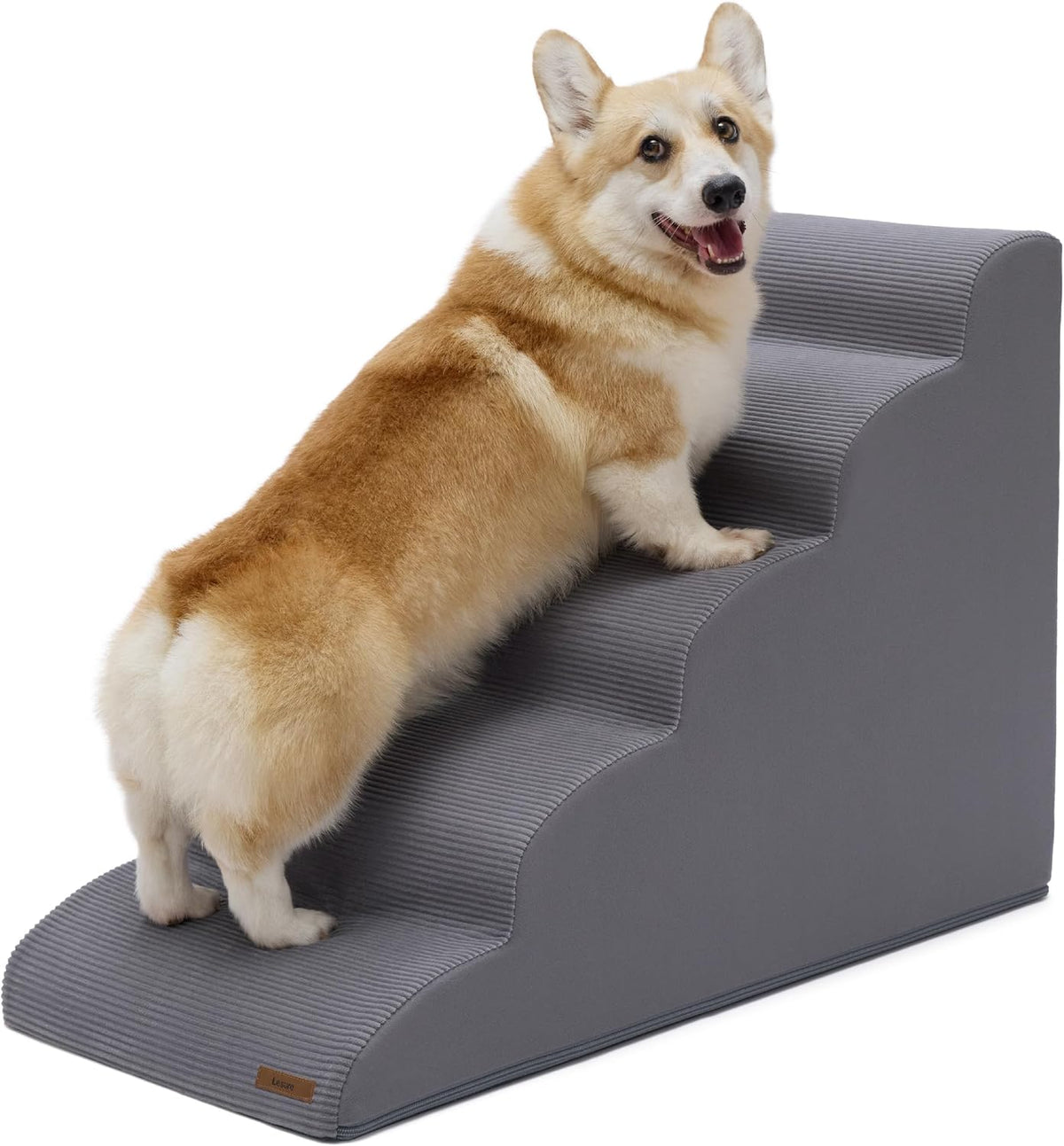 Lesure Dog Stairs for Large Dogs Pet Steps Ramp for High Bed with CertiPUR-US Certified Foam with