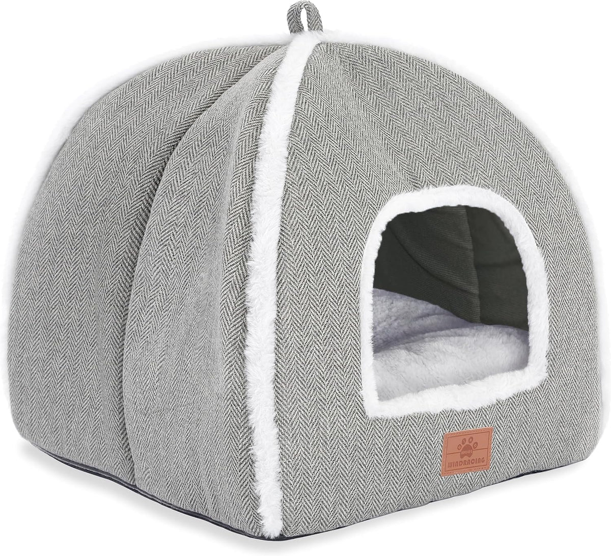 Cat Bed for Indoor Cats - Cat Cave Bed Cat House Cat Tent with Removable Washable Cushioned Pillow