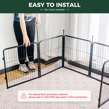 FXW Rollick Unleashed Dog Playpen for Indoor, Yard, RV Camping, 24 inch 24 Panels for Small and