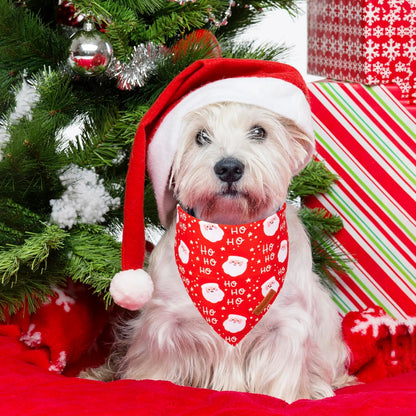 ADOGGYGO Christmas Dog Bandanas, Snowman Santa Xmas Pet Scarf, Multi Size Offered, Red Green