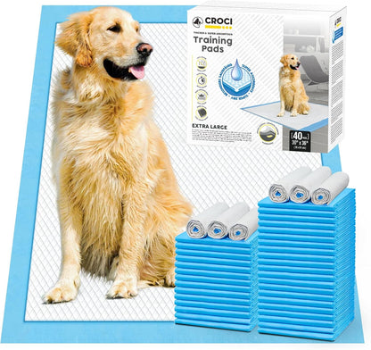 CROCI Puppy Pads 30x36in with Adhesive Tabs, Dog Pads Extra Large Super Absorbent Up to 8 Cups