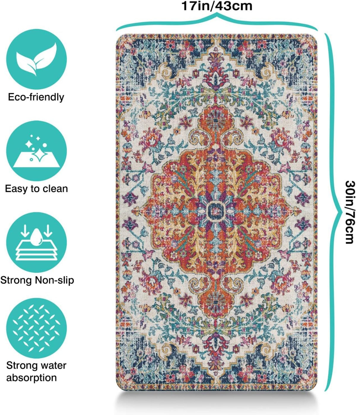 Pet Feeding Mat for Floors Waterproof Dog Mat for Food and Water Absorbent Quick Dry Non Slip mat