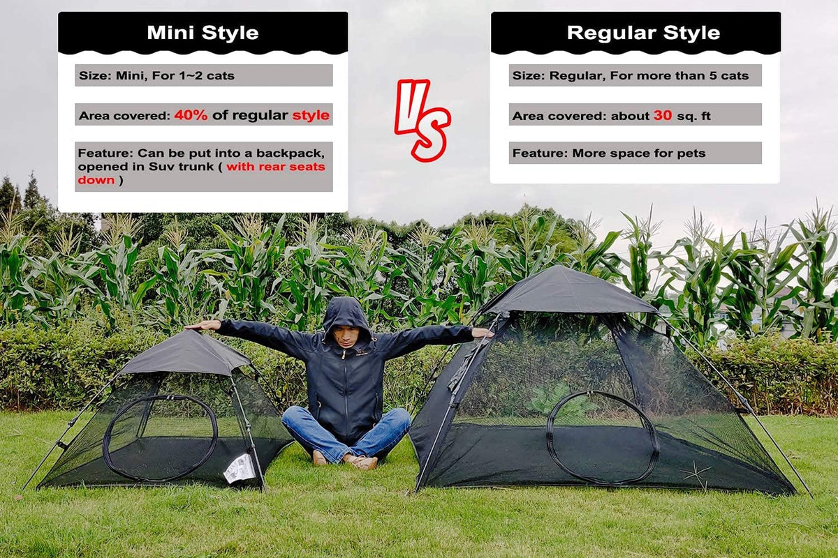 AICHIFAN Mini Cat Tent for Outside Playpen Pop Up Indoor Pet Cat Enclosures Portable Sunshade and
