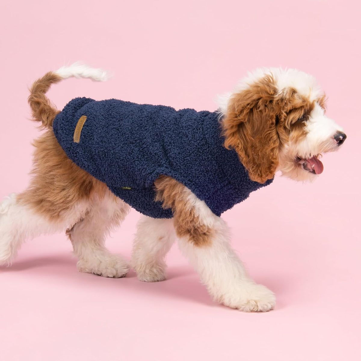 Fitwarm 2 Pack Striped Fleece Dog Sweater, Warm Winter Dog Clothes for Small Dogs Boy Girl, Fuzzy