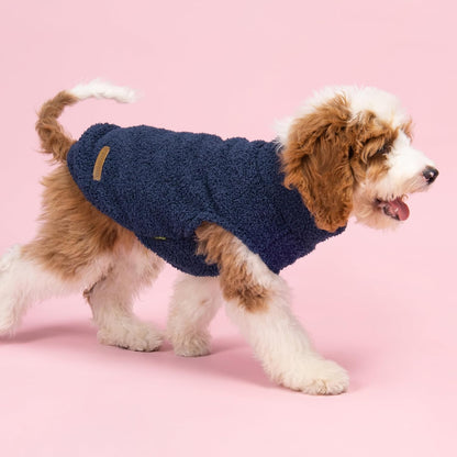 Fitwarm 2 Pack Striped Fleece Dog Sweater, Warm Winter Dog Clothes for Small Dogs Boy Girl, Fuzzy