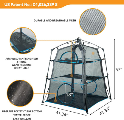 X-Large Catio Outdoor Cat Enclosure,3-Tier Spacious Outdoor Cat Tent for Indoors and
