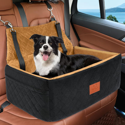 Dog Car Seat for Large Medium Dogs,Washable Pet Car Seat Under 55 lbs or 2 Small Dogs,Dog Booster