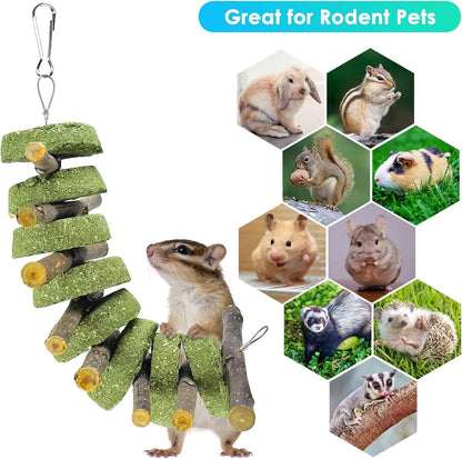 ERKOON Bunny Chew Toys, Rabbit Chew Toys for Teeth Grinding, Improve Dental Health, 100% Natural