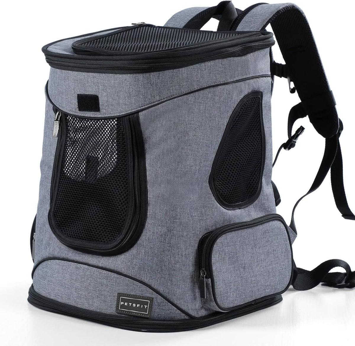 Petsfit Pet Backpack Carrier with Upgrade Waist Cushion Design to Better Fit The Waist, Suitable