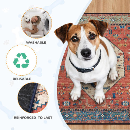 Lahome Super Absorbent Washable Pee Pads for Dogs - Secure Floor Protection - Non-Slip, Leakproof