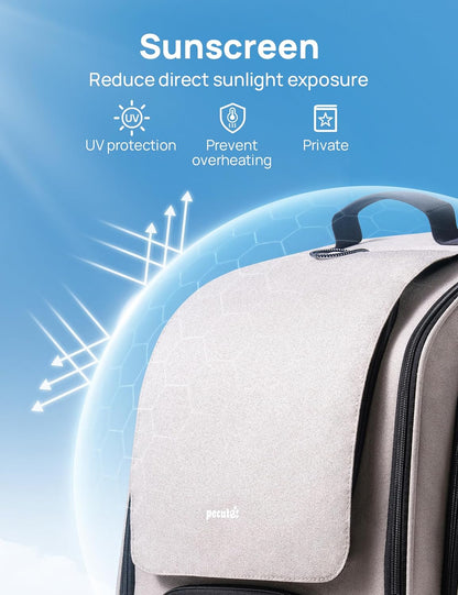 Pecute Cat Backpack Carrier, Large Space Cat Bubble Backpack, Breathable Cat Carrier, Shaded Dog