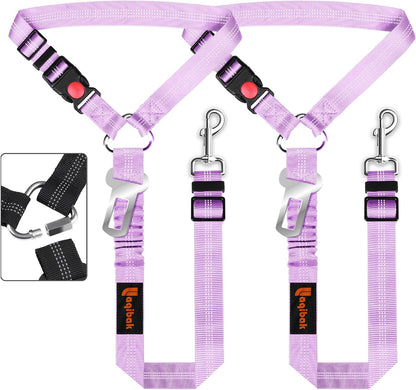 Removable Dog Seat Belt Harness for Car, 3 in 1 Pet Dog Car Seatbelt Leash, Retractable Restraint