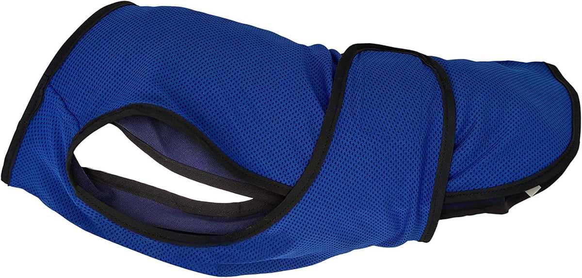 Dog Cooling Vest – Lightweight Summer Jacket for Dogs with Zip Neck & Velcro – Easy On/Off Cooling
