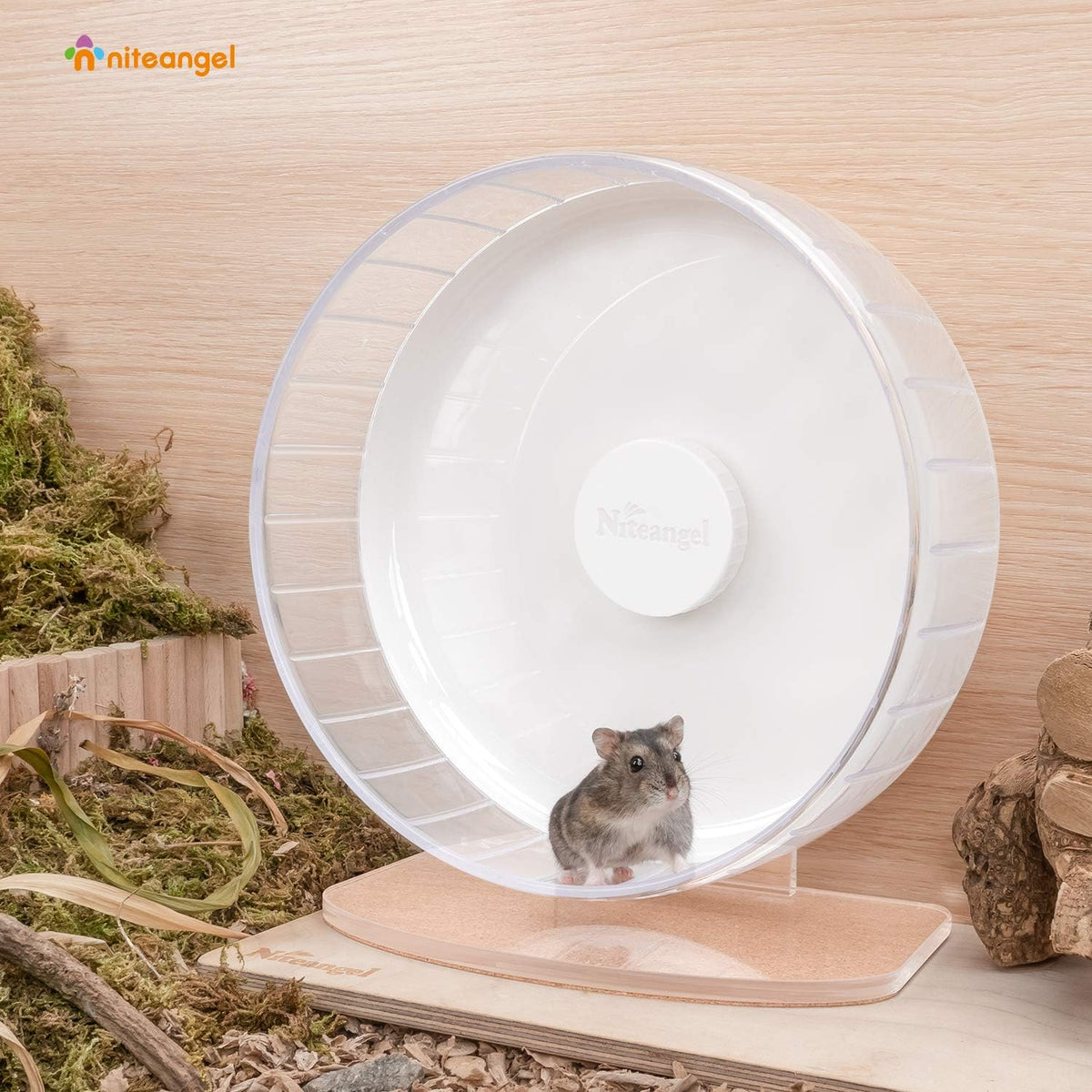 Niteangel Super-Silent Hamster Exercise Wheels: - Quiet Spinner Hamster Running Wheels with
