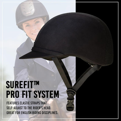 Troxel ES Sleek Horse Riding Helmet, Low-Profile, Self-Adjustable Design, Safety Horseback Riding