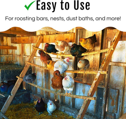 Dust Bath Herb Blend for Chickens - Keep Feathers Clean & Healthy - Food Grade, Natural Nesting Box