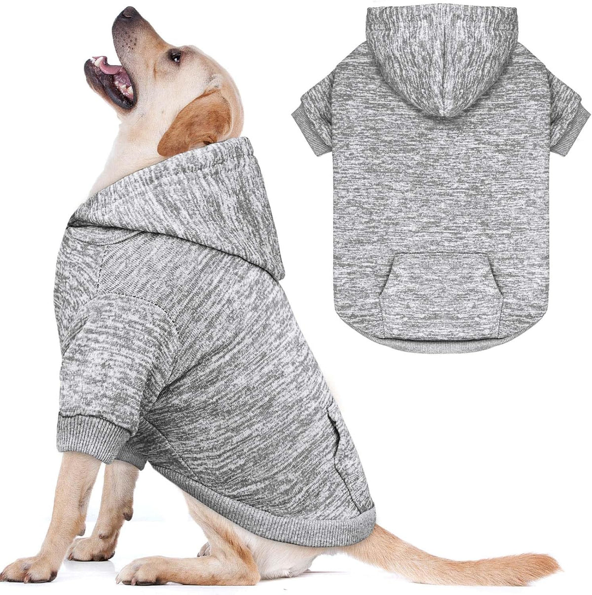 Dog Sweaters for Large Dogs Dog Hoodie Fleece Dog Sweater Soft Dog Clothes Sweatshirt with Pocket