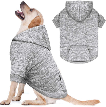 Dog Sweaters for Large Dogs Dog Hoodie Fleece Dog Sweater Soft Dog Clothes Sweatshirt with Pocket