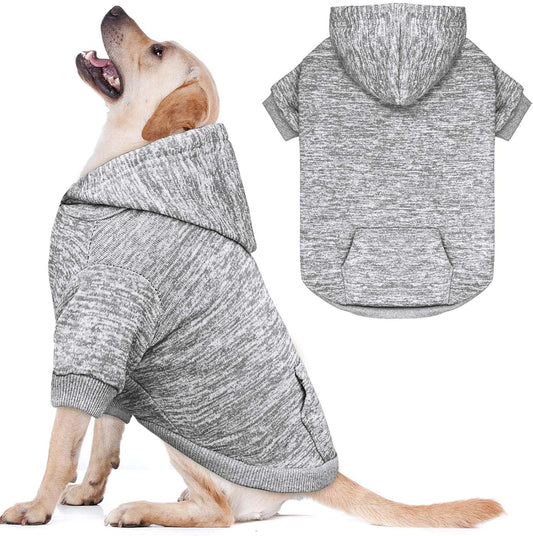 Dog Sweaters for Large Dogs Dog Hoodie Fleece Dog Sweater Soft Dog Clothes Sweatshirt with Pocket