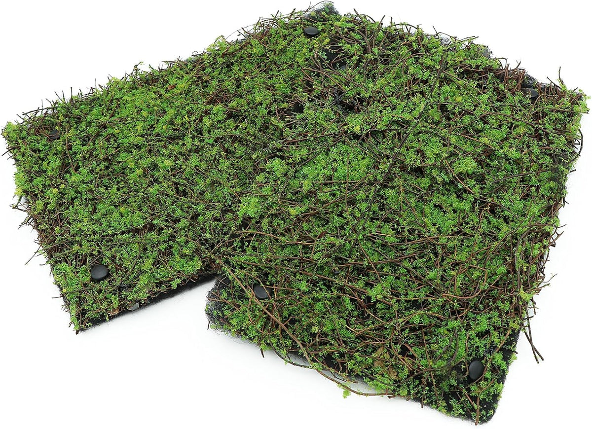 AQUA KT Terrarium Moss Background Backdrop Wall Artificial Reptile Amphibian Cage Decoration for