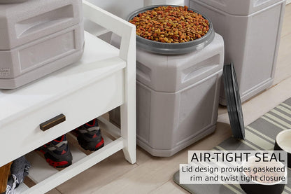 Mighty Tuff Airtight Dog Food Storage Container – 10 Gal, up to 40 lb Capacity – Cat and Dog Food