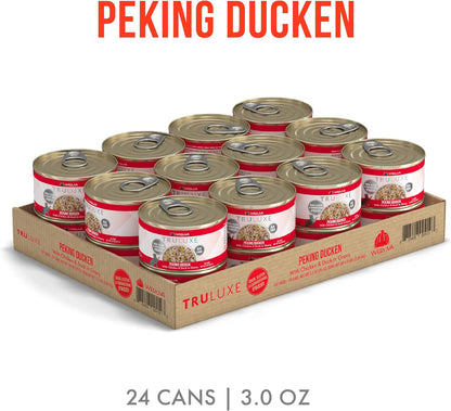 Weruva TruLuxe Cat Food, Peking Ducken with Chicken Breast & Duck Breast in Gravy, 3oz Can (Pack of