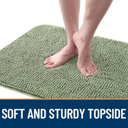 OLANLY Dog Door Mat for Muddy Paws 45x27, Absorbs Moisture and Dirt, Absorbent Non-Slip Washable