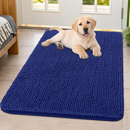 Smiry Dog Door Mat for Muddy Paws 40x32, Absorbs Moisture and Dirt Doormat, Non-Slip Washable Quick