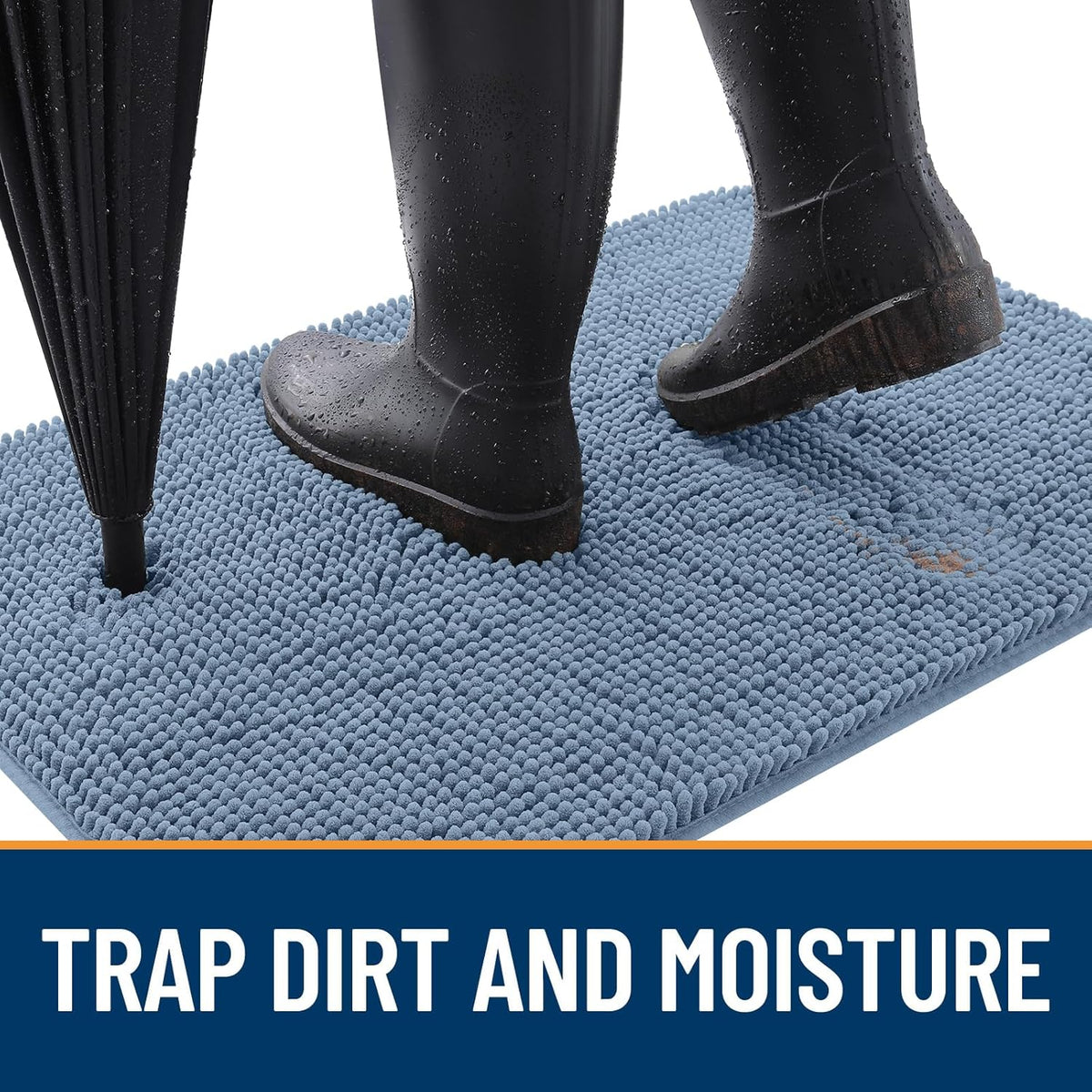OLANLY Dog Door Mat for Muddy Paws 24x16, Absorbs Moisture and Dirt, Absorbent Non-Slip Washable