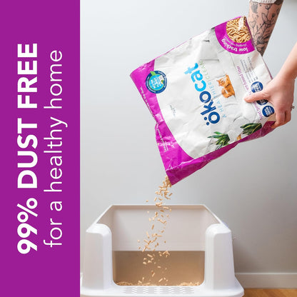 ökocat Less Mess Low Tracking Wood Clumping Cat Litter Mini- Pellets, Unscented, 18.6 pounds