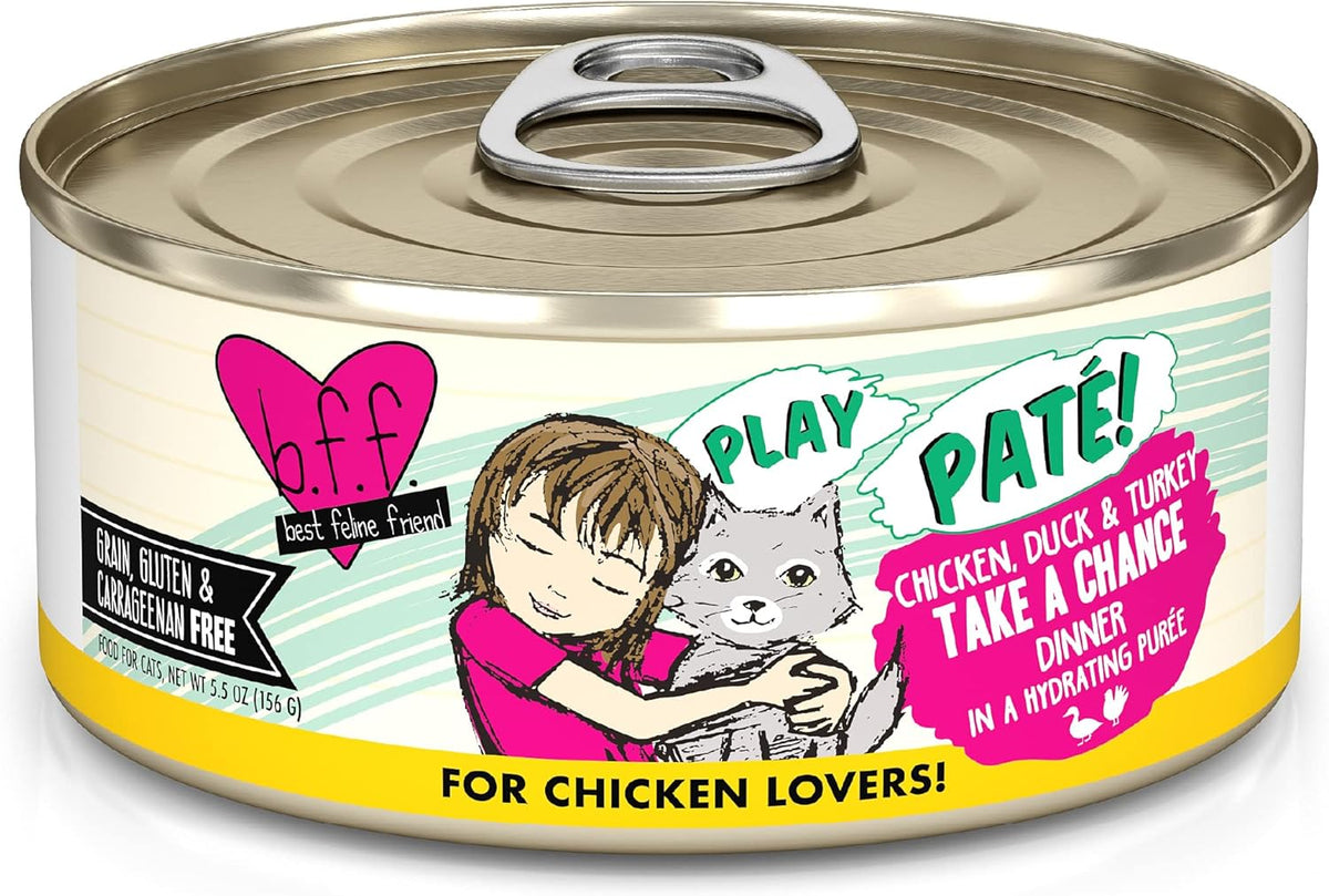 Weruva B.F.F. Play - Best Feline Friend Paté Lovers, Aw Yeah!, Chicken, Duck & Turkey Take a Chance