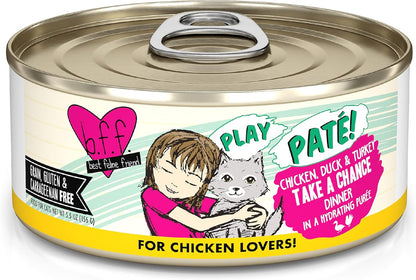 Weruva B.F.F. Play - Best Feline Friend Paté Lovers, Aw Yeah!, Chicken, Duck & Turkey Take a Chance