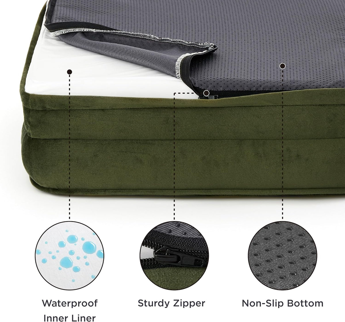 Bedsure Orthopedic Dog Beds Large Sized Dog - Washable Large Dog Cat Bed Waterproof, Comfort Dogs