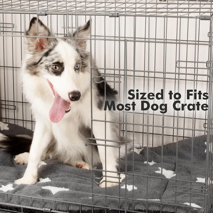 Mora Pets Dog Crate Pad Dog Bed Mat for XLarge Dogs Washable Thin Pet Kennel Pad for 48 inch Cage